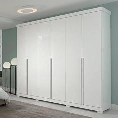 Guarda Roupa Casal 6 Portas Guarapari Panan Móveis Branco