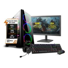 Pc Gamer Completo Intel Core I5 7 Memória 16Gb Rtx 3050 8Gb