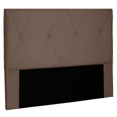Cabeceira Estofada Cama Box Casal 140cm Suede Caramelo