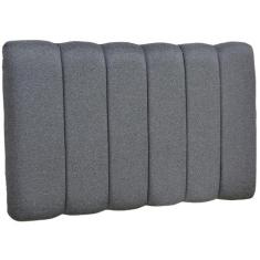 Cabeceira Cama Box Painel Solteiro 100 cm Dubai W01 Linho Chumbo - Lya