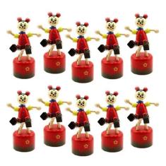 10 Brinquedo Pedagógico Educativo Em Madeira Fantoche Retrô - Pernamol
