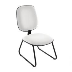 Cadeira Diretor Trapézio Para Escritório Linha Uno Branco