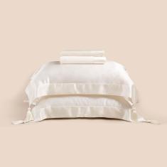 Jogo de Cama King Altenburg Haus Seda Mulberry Bege