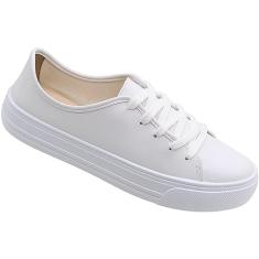 Tênis Plataforma Casual Beira Sider Cadarço Feminino