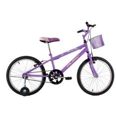 Bicicleta Infantil Aro 20 Melissa + Rodinha Lateral Feminina Passeio