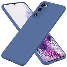 AYSZNBLA Capa para Samsung Galaxy S20 FE 5G, capa de telefone de borracha gel de silicone líquido, não amarela, capa de telefone de silicone multicolorida, capa protetora ultrafina antiderrapante
