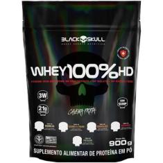 Whey 100% Hd Refil 900G Black Skull Whey Protein 3W Pistache