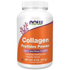 Peptídeos de Colágeno Hidrolisado Collagen Peptides Powder 227g - Now Foods