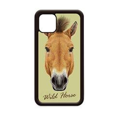 Capa marrom forte de cavalo selvagem para iPhone 11 Pro Max para Apple Mobile Case Shell