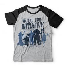 Camiseta Roll For Initiative Studio Geek-Unissex