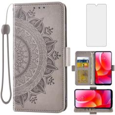 Asuwish Capa de telefone para Motorola Moto G Power 2022/MotoG Play 2023/G Pure 2021 capa carteira protetora de tela de vidro temperado porta-cartões flip alça de pulso celular XT2165DL XT2163DL