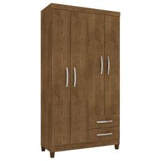 Guarda Roupa Solteiro 4 Portas 2 Gavetas Porto Belo Malbec Clique Chiq