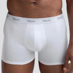 Cueca Mash Boxer em Algodão 170.26, Branco, GG