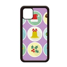 Círculo árvore de Natal ilustração verde para iPhone 11 Pro Max capa para Apple Mobile Case Shell