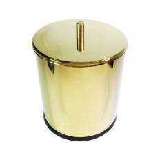Lixeira Dourada Em Aço Inox 5L Para Banheiro By Fineza