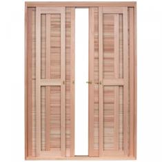 Porta Janela Com 2 Caixilhos De Correr Para Vidros Inteiros Rondosul Natural