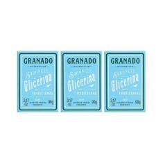 Sabonete Granado 90G Glicerina Tradicional-Kit C/3Un