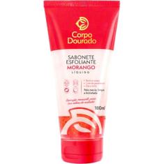 Corpo Dourado - Sabonete Esfoliante Líquido Rosto e Corpo Morango 180ml