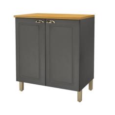 Balcão com Tampo 2 Portas 80cm Paris - Indekes