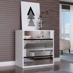 Cômoda 4 Gavetas com Espelho - Foscarini