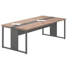 Mesa de Reunião para Escritório com Caixa de Tomada