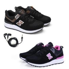 Kit 2 Tênis Feminino Academia Fitness + Fone de Ouvido Fio - Rede Carn