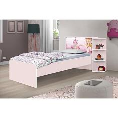 Cama Baú Infantil Liz Princesa Rosa