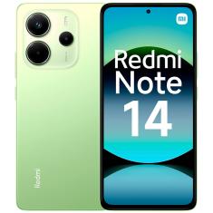 Smartphone Xiaomi Redmi Note 14 4G 128GB 6GB RAM Global e Desbloqueado Lime Green