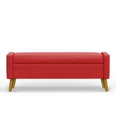 Recamier Bau Paris 1,60m Suede Vermelho - Inova Decor