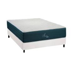 Conjunto Box Casal: Colchão Molas Polar Ensacadas Aquariuns + Base Crc Courano White (138x188)