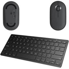 Mouse, Teclado bluetooth Galaxy Tab A8 X200/X205 10,5" Preto - Global 