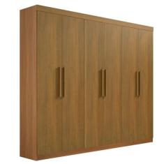 Guarda Roupa Casal Leblon 6 Portas 4 Gavetas 100% MDF cinamomo Dedoro Móveis