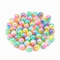 Xeahung 200 peças de contas de cristal acrílico contas redondas pingentes para fazer joias, pulseiras, brincos, colar, adultos, contas, projetos de arte, artesanato, enfeites de Natal, presentes de