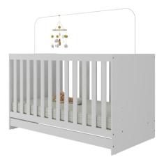 Berço 3 em 1 para Colchão 130 x 60cm Doce de Leite Multimóveis Mp0527r