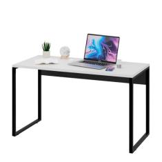 Mesa De Escritório Computador Industrial 1,35m Netmobil, Branco