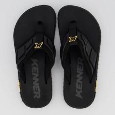 Chinelo Kenner Kivah Full Force Gold Preto, 38