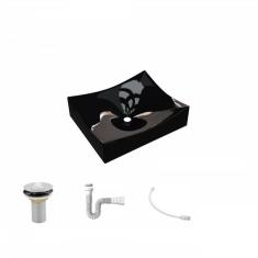 Kit Cuba Ml44 C/válvula 1 Pol. 2.6 Cm Sifão Pvc E Flexível