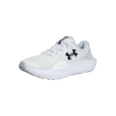 Under Armour Tênis de corrida masculino Charged Surge 4, (100) Branco/Cinza Halo/Preto, 41