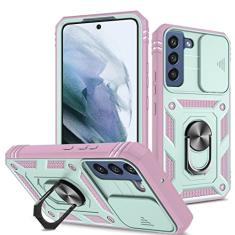 Capa de proteção forte antiderrapante para Samsung Galaxy S22 Ultra S21 FE S20 S22 Plus S 22 5G A52S A52 A12 A53 A33 A13 A32 A51, verde e rosa, para Galaxy A52 4G
