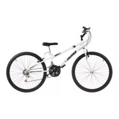 Bicicleta de Passeio Ultra Bikes Esporte Rebaixada Aro 24 Reforçada Freio V-Brake – 18 Marchas Branco
