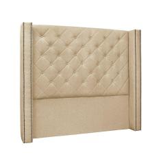 Cabeceira Cama Box Queen 160 Cm Vicenza Linho Dourado S04 - D`rossi