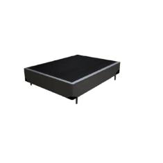 Base Box Viuvão Sintético Cinza 128Cm de Largura