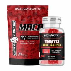 Kit Testo Dilated 60 caps com Vitaminas e Minerais, Arginina, Magnésio