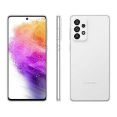 Smartphone Samsung Galaxy A73 128GB Branco 5G - 8GB RAM Tela 6,7 Câm. 