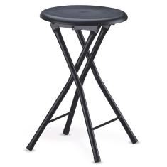 Banco Dobrável Utimil Ep850 Em Aço Carbono E Polietileno Preto