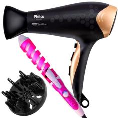 Secador De Cabelo Philco Profissional 2200w Ions Ar Quente Frio Stilus