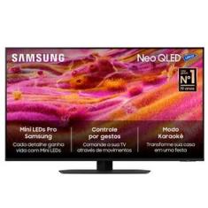 Smart TV Samsung Neo QLED Ultra 4K 43” Polegadas Mini Led com Tela Matte, Controle por Gestos e Wi-Fi - QN43QN90FAGXZD