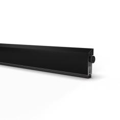 Veda Porta Externo Com Isolamento Acustico Automático Ajustável 82cm De Sobrepor Preto