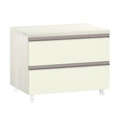 Mesa De Cabeceira Prime Plus 60 Cm Legno Crema Com Kashmir