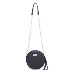 Bolsa Feminina Transversal Redonda Elegância e Versatilidade 0300 (Preto)